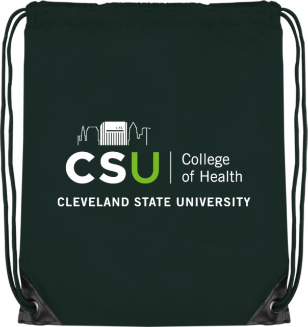 Cleveland State Drawstring Backpack CSU College of Health - ONLINE ONLY