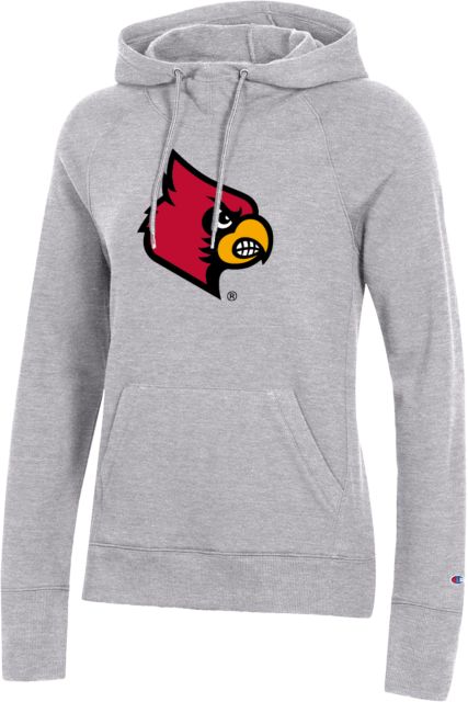 Women's League Collegiate Wear Gray Louisville Cardinals Reverse Fleece Cropped  Pullover Sweatshirt