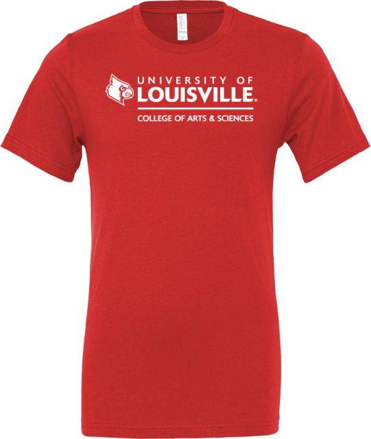 Louisville Bella + Canvas Jersey Cotton T Shirt College of Arts and Sciences - ONLINE ONLY