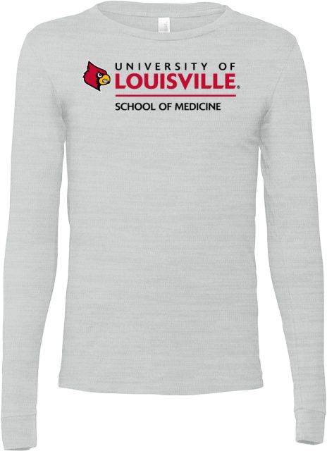 Louisville Bella + Canvas Jersey Cotton Long Sleeve T Shirt School of Medicine - ONLINE ONLY