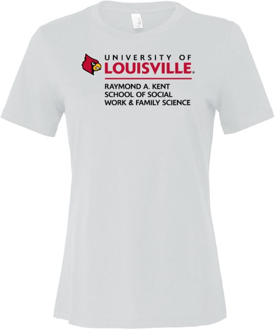 Louisville Bella + Canvas Womens Relaxed Cotton T Shirt Raymond A. Kent School of Social Work and Family Science - ONLINE ONLY