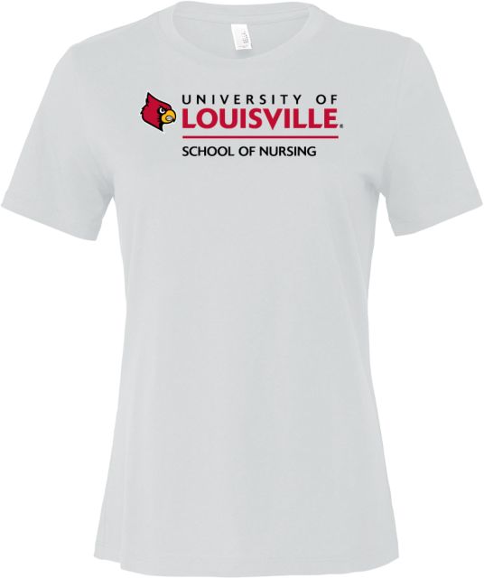 Louisville Bella + Canvas Womens Relaxed Cotton T Shirt School of Nursing - ONLINE ONLY