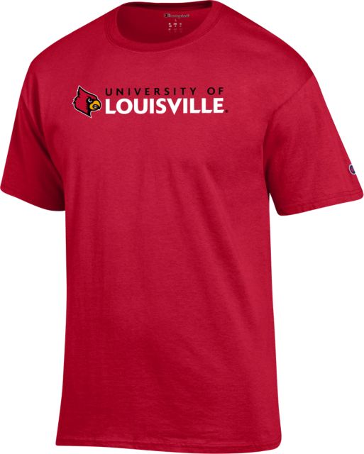 Louisville Champion T Shirt Institutional Primary Mark - ONLINE ONLY