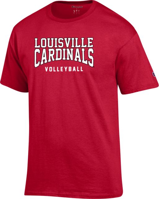 Louisville Cardinals Black Football Short Sleeve T Shirt by Champion