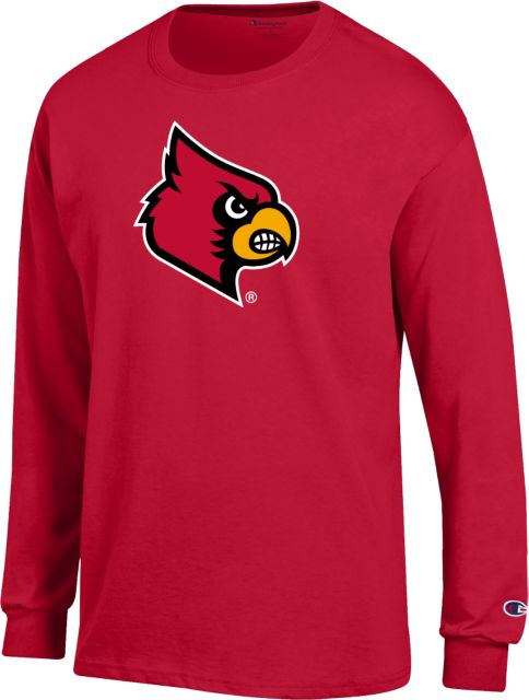 Louisville Champion Long Sleeve T Shirt Primary Mark - ONLINE ONLY