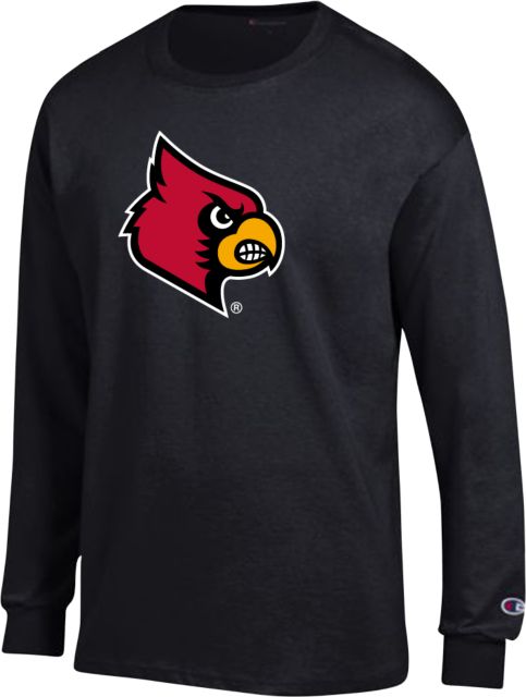 Louisville Champion Long Sleeve T Shirt Primary Mark - ONLINE ONLY