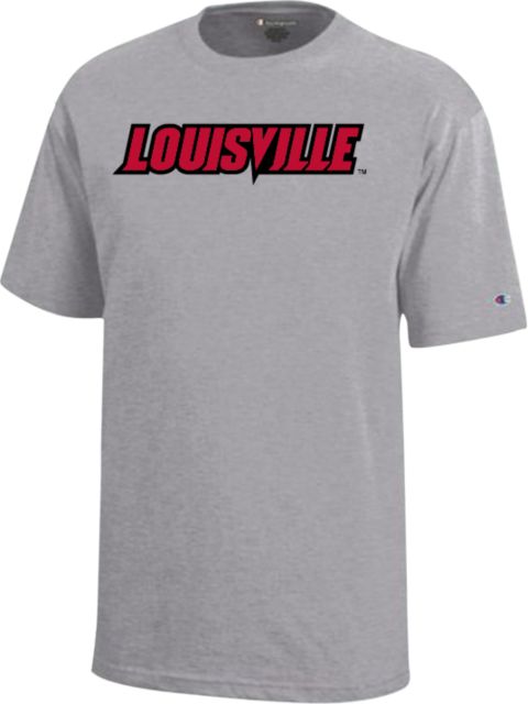 Louisville Champion Youth Short Sleeve Tee Louisville Wordmark - ONLINE ONLY
