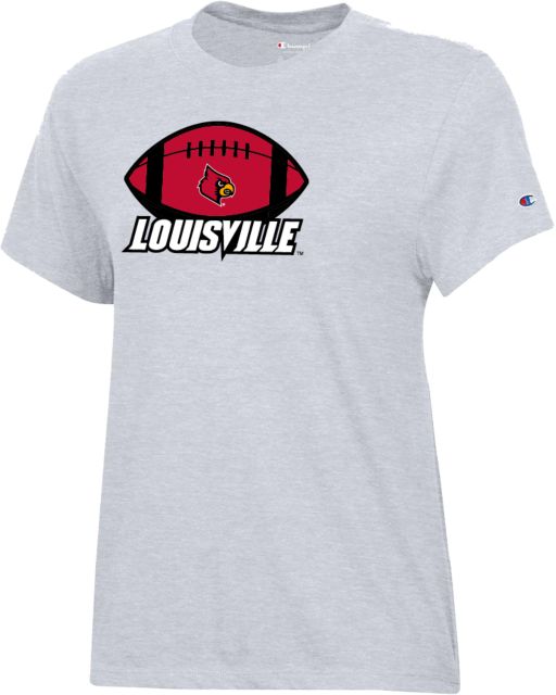 Louisville Champion Womens Core Short Sleeve Tee Louisville Football - ONLINE ONLY