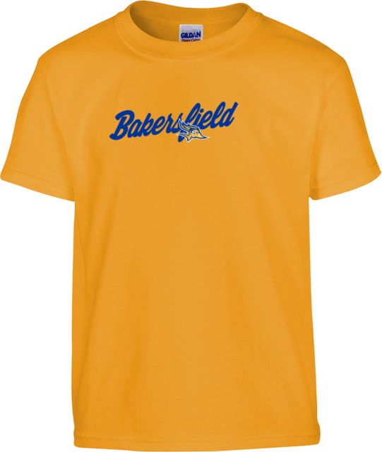 Cal State Bakersfield Youth T Shirt Mascot Bakersfield Script Wordmark - ONLINE ONLY