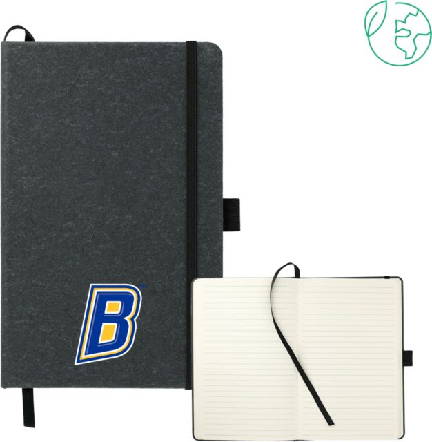 Cal State Bakersfield 5.5 x 8.5 FSC Mix Recycled Leather Bound Journal B Mark - ONLINE ONLY
