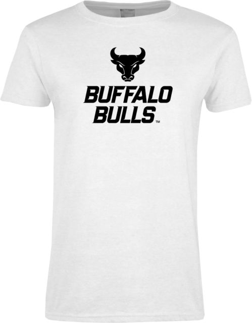 Buffalo Womens Short Sleeve Tee Secondary Athletic Mark Stacked - ONLINE ONLY