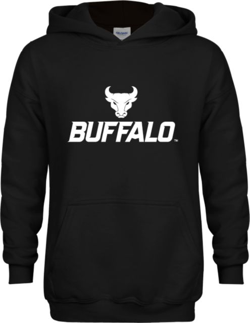 Buffalo Youth Fleece Hoodie Primary Athletic Mark Stacked - ONLINE ONLY