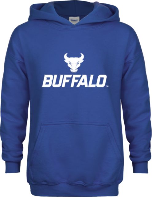Buffalo Youth Fleece Hoodie Primary Athletic Mark Stacked - ONLINE ONLY