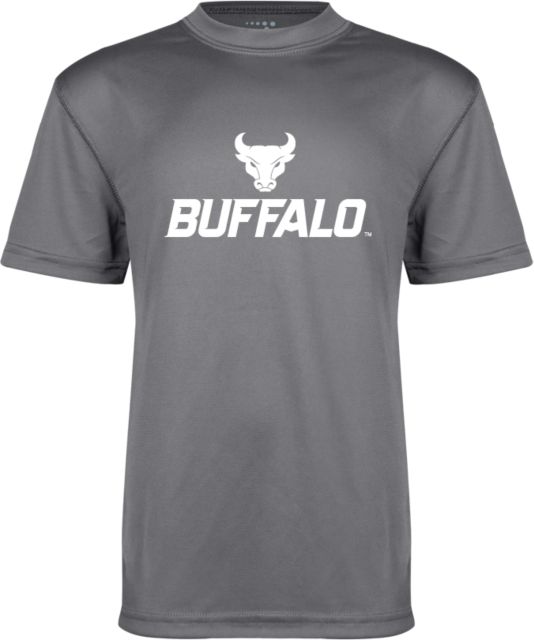 Buffalo Youth Performance Tee Primary Athletic Mark Stacked - ONLINE ONLY
