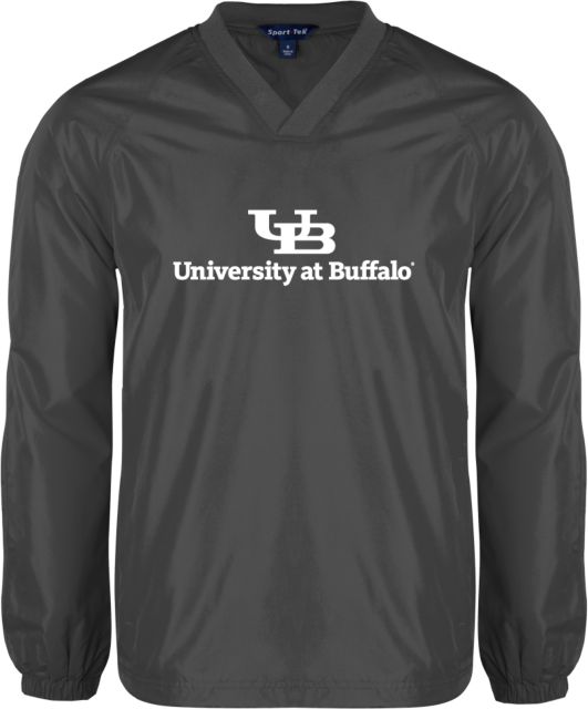 Buffalo V Neck Raglan Windshirt Charcoal Primary Lock Up - ONLINE ONLY