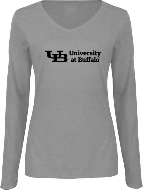 Buffalo Womens Long Sleeve V Neck Tee Secondary Lock Up - ONLINE ONLY