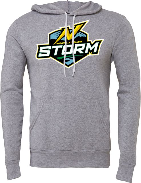 Napa Valley Bella + Canvas Fleece Hood Napa Valley College Storm Athletic Mark - ONLINE ONLY