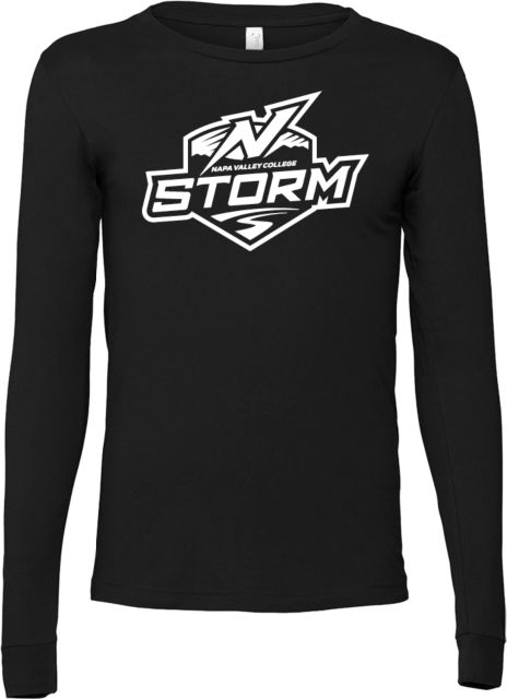 Napa Valley Bella + Canvas Jersey Cotton Long Sleeve T Shirt Napa Valley College Storm Athletic Mark - ONLINE ONLY