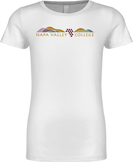 Napa Valley Next Level Girls Fashion Fit T Shirt Napa Valley College Flat - ONLINE ONLY
