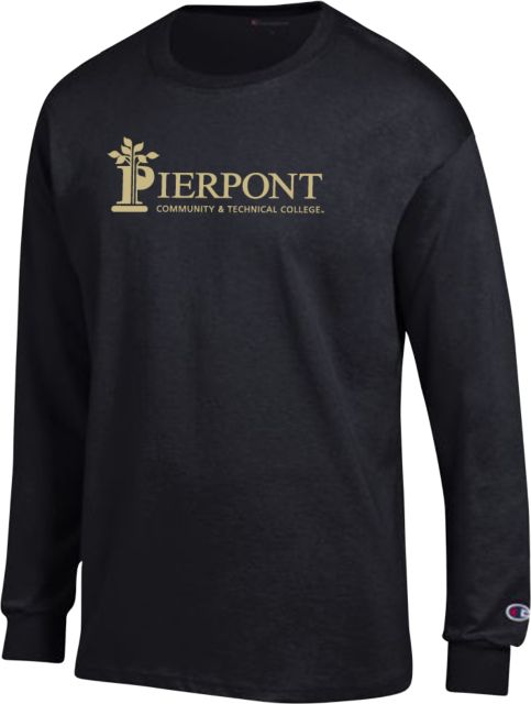 Pierpont Champion Long Sleeve T Shirt Primary Wordmark - ONLINE ONLY