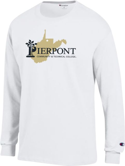Pierpont Champion Long Sleeve T Shirt West Virginia - ONLINE ONLY