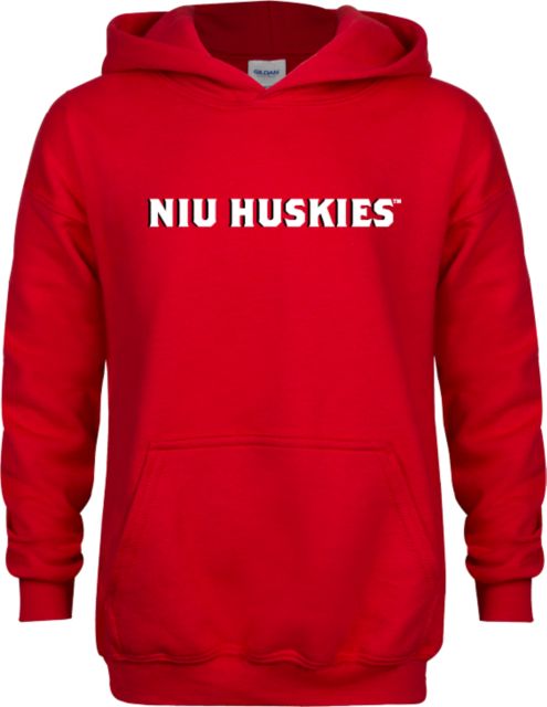 Northern Illinois Youth Fleece Hoodie Block Wordmark - ONLINE ONLY