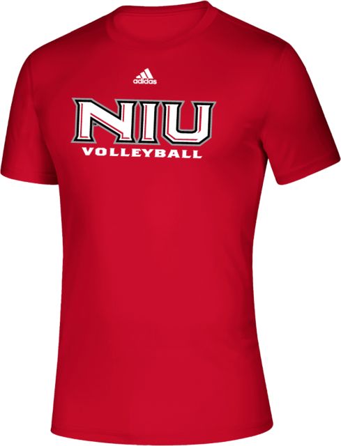 Northern Illinois Adidas Creator Performance T Shirt Adidas Niu Volleyball Power Red Northern Illinois University