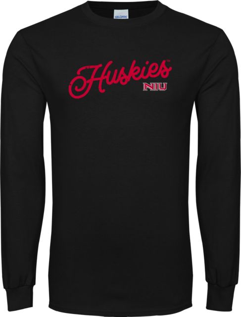 Northern Illinois Long Sleeve T Shirt Script Huskies - ONLINE ONLY