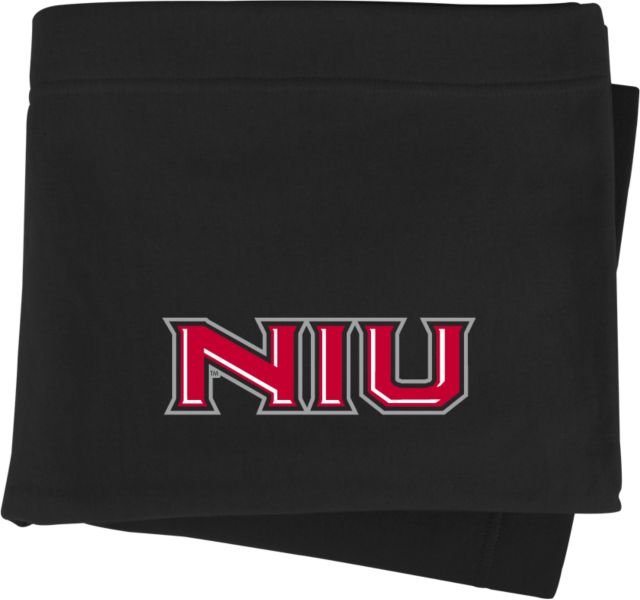 Northern Illinois Sweatshirt Blanket Primary Wordmark - ONLINE ONLY