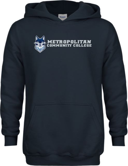 Metropolitan Maple Woods Youth Fleece Hoodie Metropolitan Community College  Athletic Wordmark - ONLINE ONLY