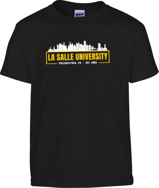 La Salle Youth T Shirt Philadelphia Skyline - ONLINE ONLY