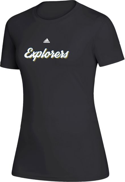 La Salle Adidas Womens Creator Performance Tee Adidas - Explorers Script - ONLINE ONLY