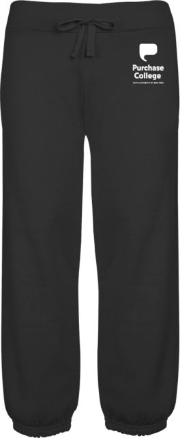 Purchase College ENZA Womens Banded Fleece Capri Purchase College with Icon Stacked - ONLINE ONLY