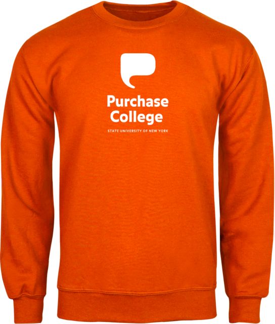 Purchase College Fleece Crew Purchase College with Icon Stacked - ONLINE ONLY