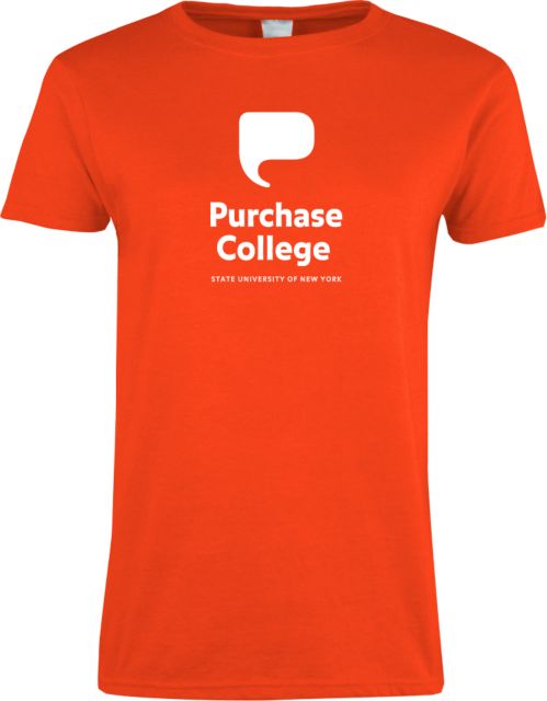 Purchase College Womens Short Sleeve Tee Purchase College with Icon Stacked - ONLINE ONLY