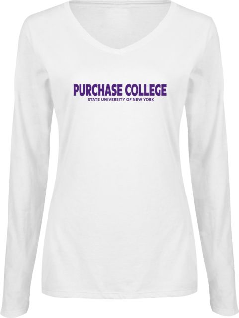 Purchase Ladies Long Sleeve V Neck Tee Purchase College SUNY - ONLINE ONLY