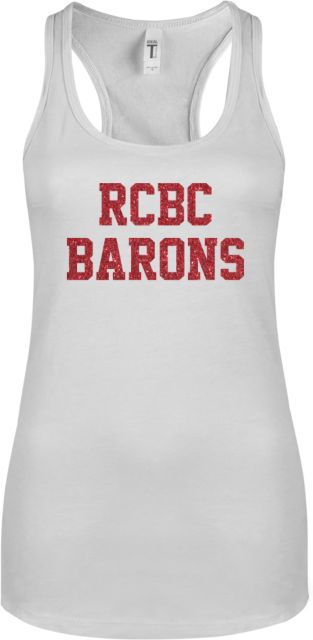 RCBC Next Level Racerback Tank White N Glitter - ONLINE ONLY