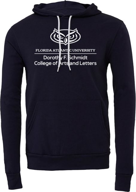 Florida Atlantic Bella + Canvas Fleece Hood Florida Atlantic College of Arts and Letters - ONLINE ONLY