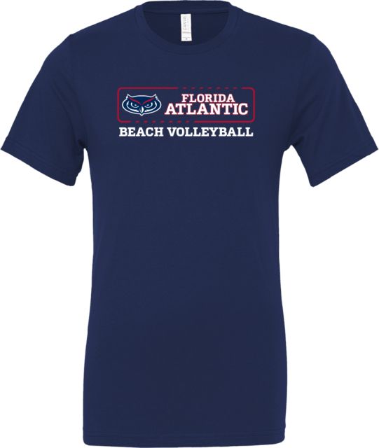 Florida Atlantic Bella + Canvas Jersey Cotton T Shirt Florida Atlantic Beach Volleyball - ONLINE ONLY