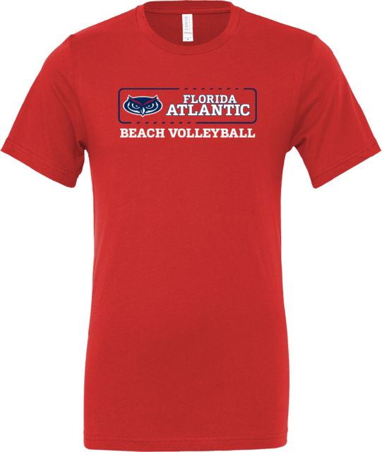 Florida Atlantic Bella + Canvas Jersey Cotton T Shirt Florida Atlantic Beach Volleyball - ONLINE ONLY