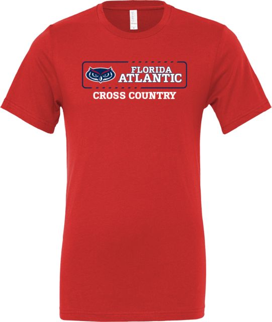 Florida Atlantic Bella + Canvas Jersey Cotton T Shirt Florida Atlantic Cross Country - ONLINE ONLY