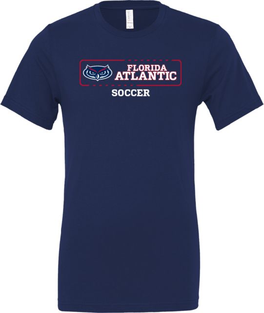 Florida Atlantic Bella + Canvas Jersey Cotton T Shirt Florida Atlantic Soccer - ONLINE ONLY