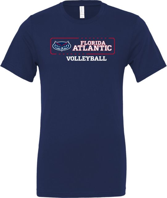 Florida Atlantic Bella + Canvas Jersey Cotton T Shirt Florida Atlantic Volleyball - ONLINE ONLY