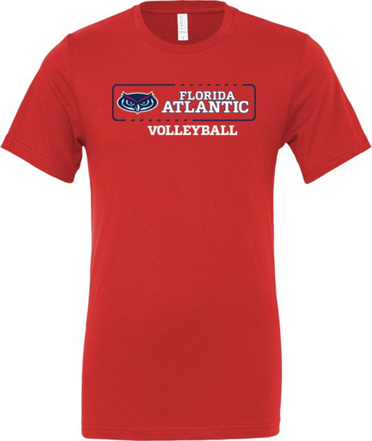 Florida Atlantic Bella + Canvas Jersey Cotton T Shirt Florida Atlantic Volleyball - ONLINE ONLY