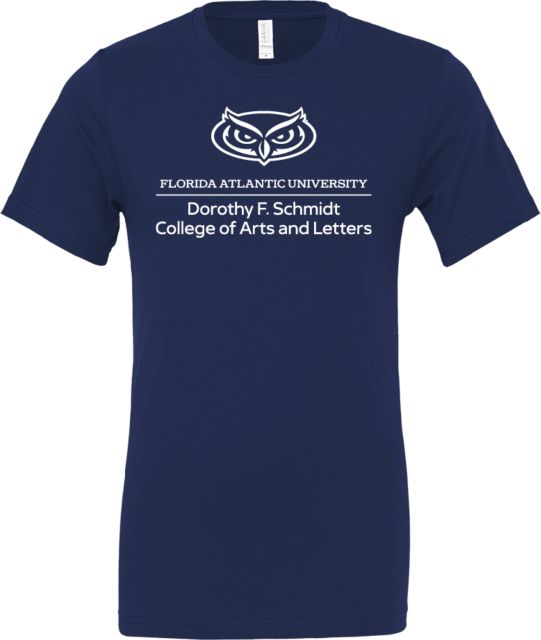 Florida Atlantic Bella + Canvas Jersey Cotton T Shirt Florida Atlantic College of Arts and Letters - ONLINE ONLY