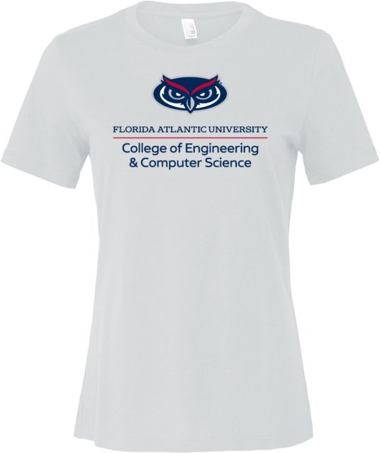 Florida Atlantic Bella + Canvas Womens Relaxed Cotton T Shirt Florida Atlantic College of Engineering - ONLINE ONLY