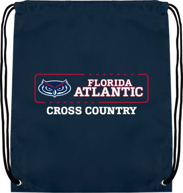 Florida Atlantic Drawstring Backpack Florida Atlantic Cross Country - ONLINE ONLY