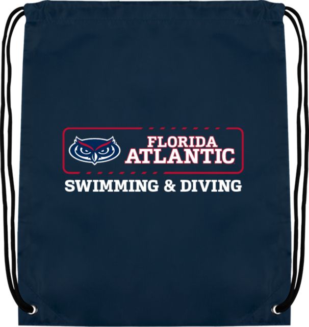 Florida Atlantic Drawstring Backpack Florida Atlantic Swimming and Diving - ONLINE ONLY