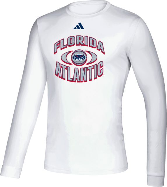 Florida Atlantic Adidas Creator Performance Long Sleeve Tee Adidas - Florida Atlantic Mesh Letters - ONLINE ONLY