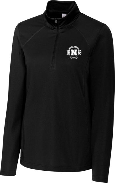 Nebraska Clique Womens Ice Pique Half Zip Huskers Dad - ONLINE ONLY